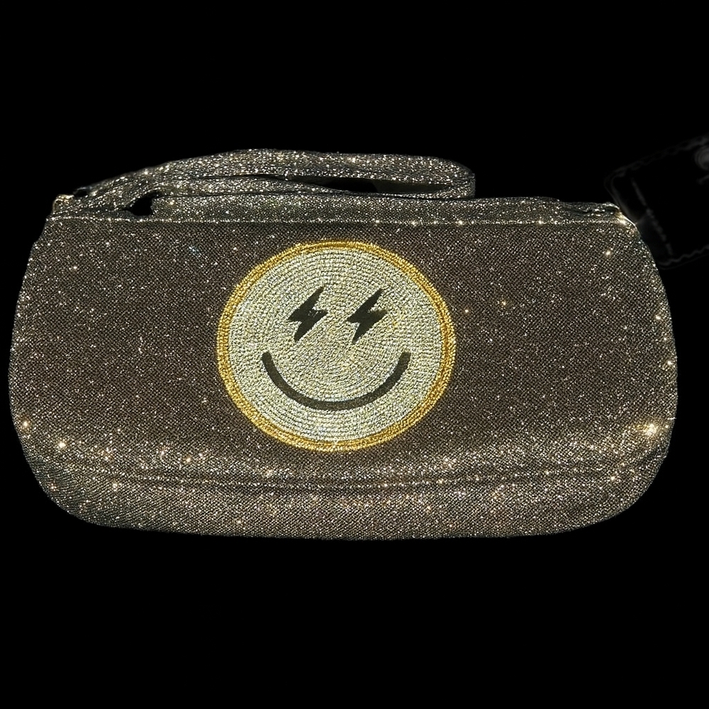 Skinnydip London Shiny Rhinestone Clutch/Wristlet Purce